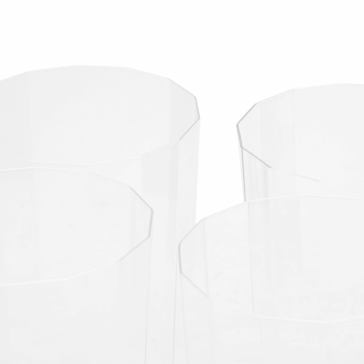 HAY Angle Glass Large - Set of 4 in Clear 