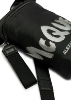 Alexander Mcqueen Graffiti Nylon Cross-body Phone Case - Black - One Size