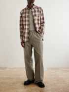 Rick Owens - Dietrich Straight-Leg Cotton-Twill Drawstring Trousers - Gray