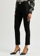 High Wayward Studded Jersey-twill Trousers Black