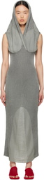 Isa Boulder Gray Lowhood Maxi Dress