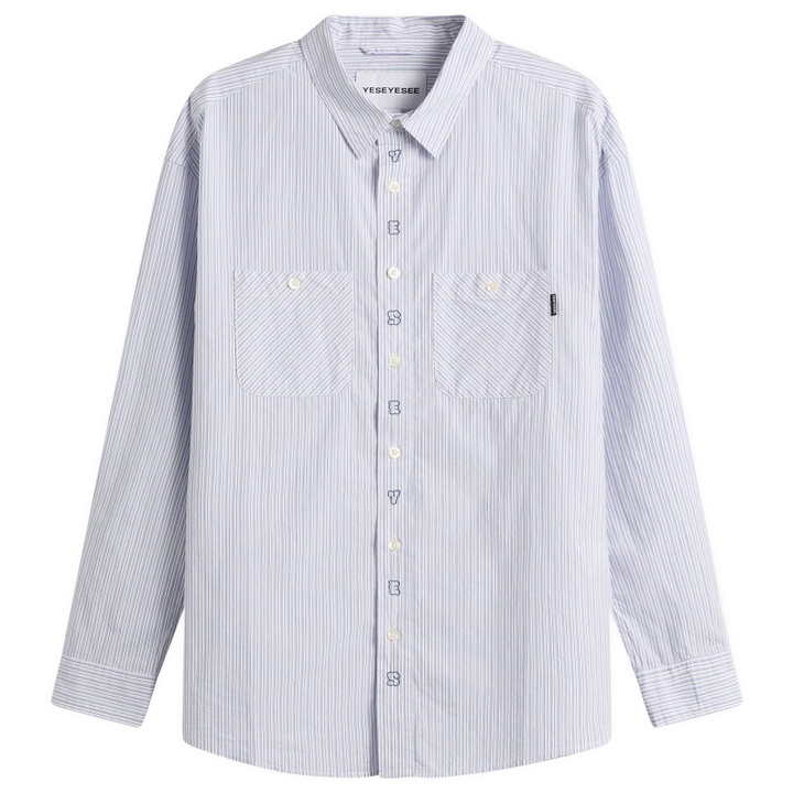 Photo: YESEYESEE Women's Plop Stripe Shirt in White