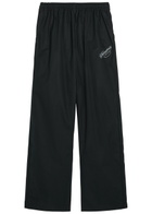 Willy Chavarria Ruff Rider Logo-embroidered Cotton Trousers Black