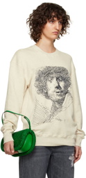 JW Anderson Beige Embroidered Sweatshirt
