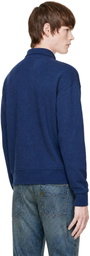 Polo Ralph Lauren Navy Relaxed Fit Ribbed Pullover Polo