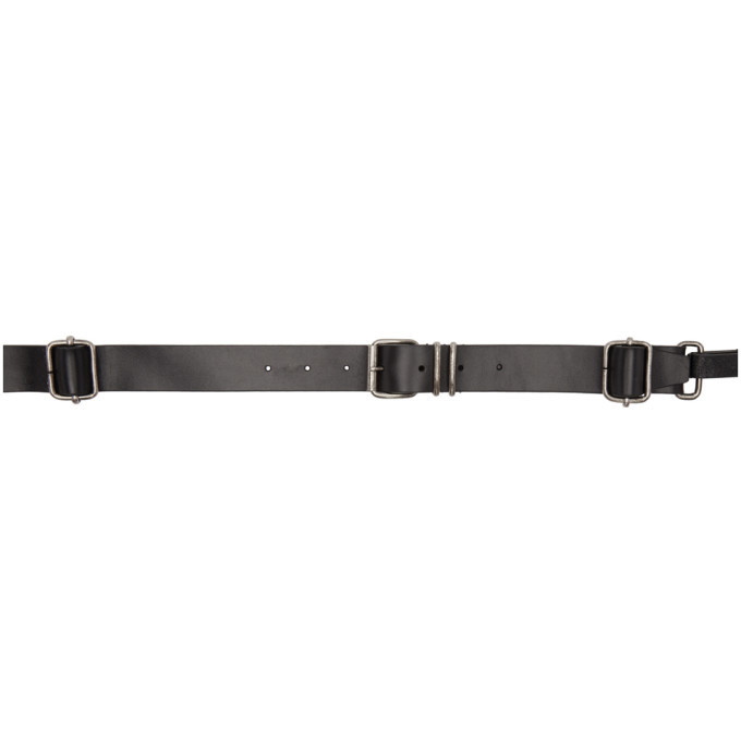 Ann Demeulemeester Black Elbamatt Lux Belt Ann Demeulemeester