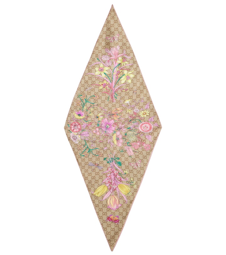 Photo: Gucci GG floral silk scarf