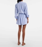Hunza G Striped cotton poplin shorts
