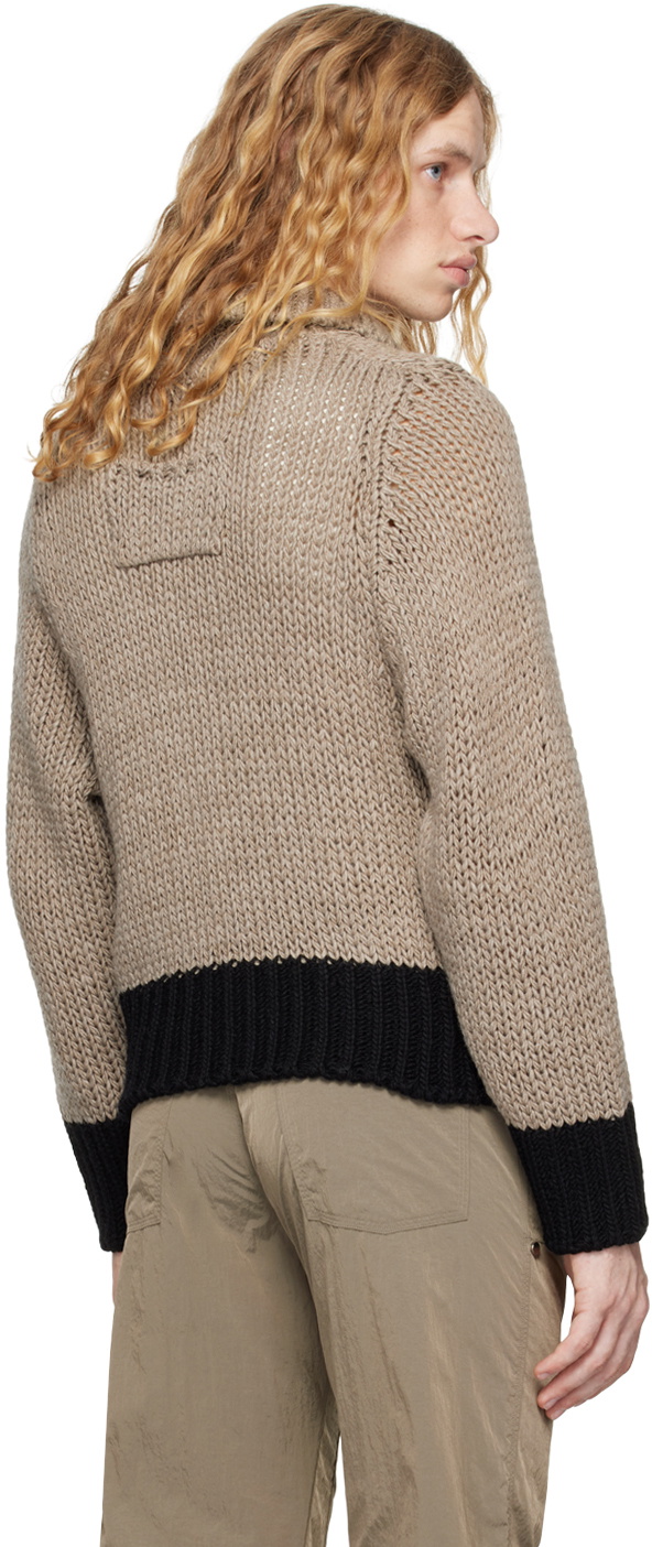 OUAT Taupe Meta Knit Cardigan