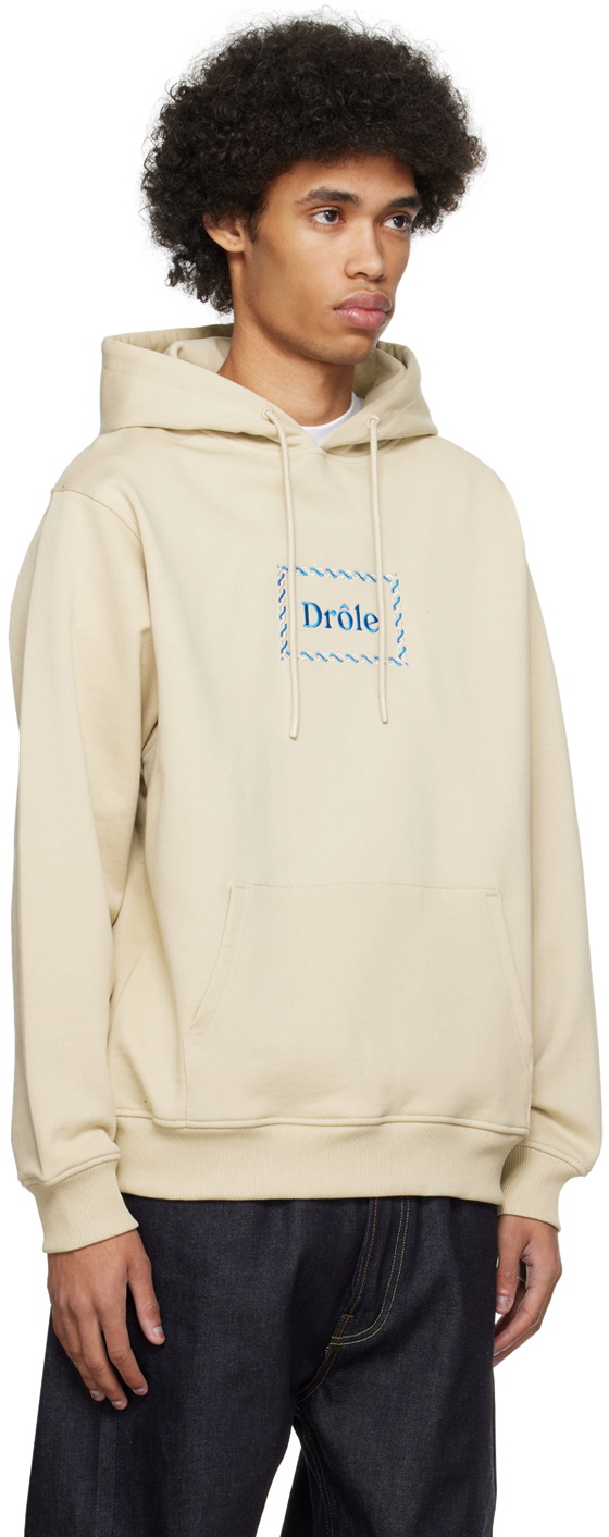 Drôle de Monsieur Men's Hoodie Beige