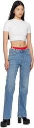 Alexander Wang Blue Bikini Layer Jeans