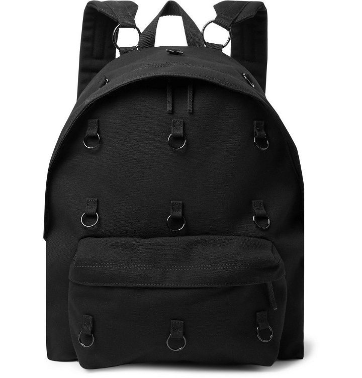 Photo: Raf Simons - Eastpak Padded Pak’r Embellished Canvas Backpack - Black