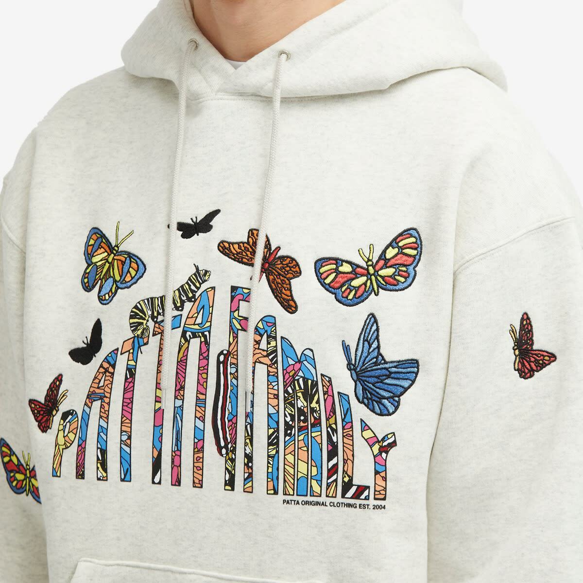 Patta Men's Family Hoodie in Light Grey Melange
