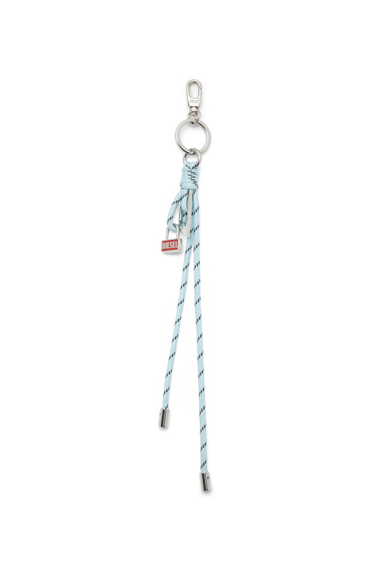 Photo: Diesel Metal and rope charm with Diesel pendant - Charms and Keyrings - Unisex - Blue