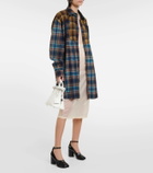 Maison Margiela Checked wool shirt dress