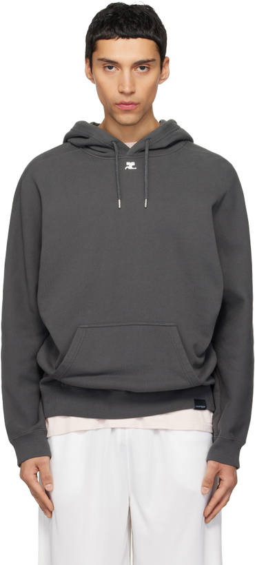 Photo: Courrèges Gray Oversized Hoodie