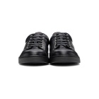 Gianvito Rossi Black Leather Low-Top Sneakers