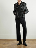Balmain - Quilted Leather Jacket - Black