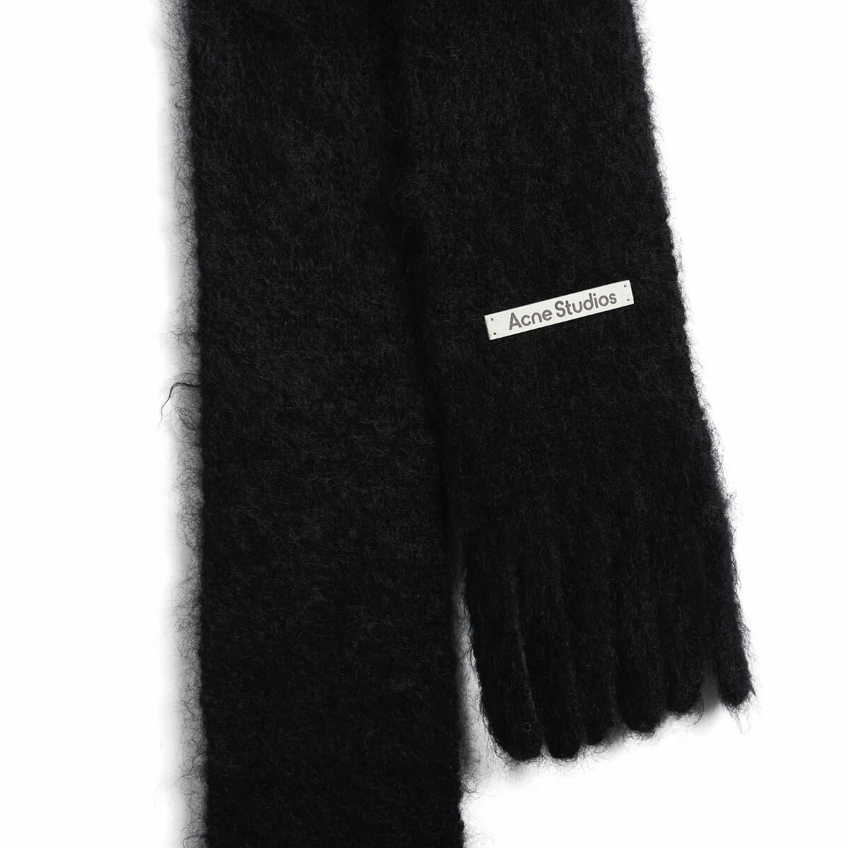 Acne Studios Kinna Skinny Scarf in Black 