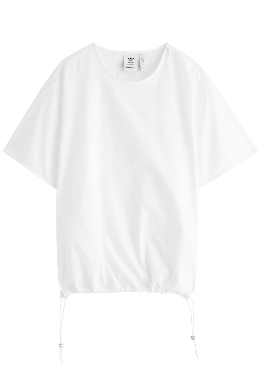 Adidas X Wales Bonner Logo Cotton-poplin T-shirt White adidas