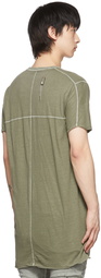 Boris Bidjan Saberi SSENSE Exclusive Khaki Cotton T-Shirt