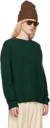 The Elder Statesman Green Simple Sweater