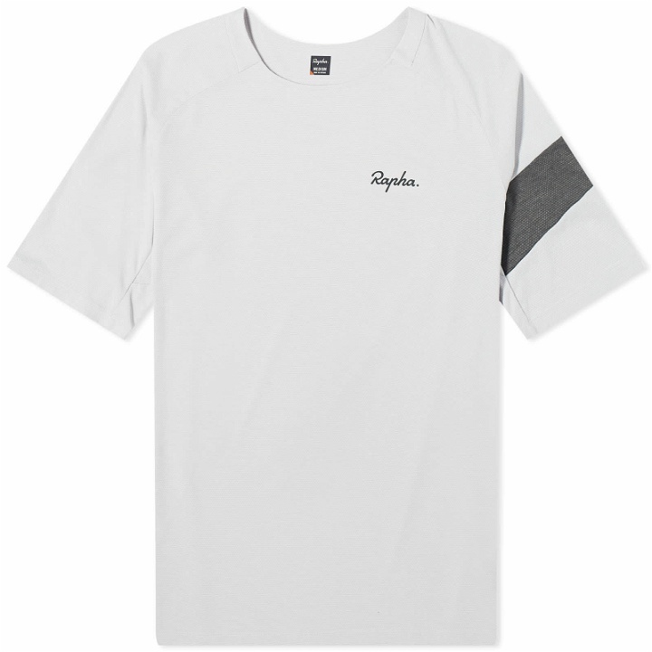 Photo: Rapha Men's Trail Technical T-Shirt in Dark Grey/Light Grey