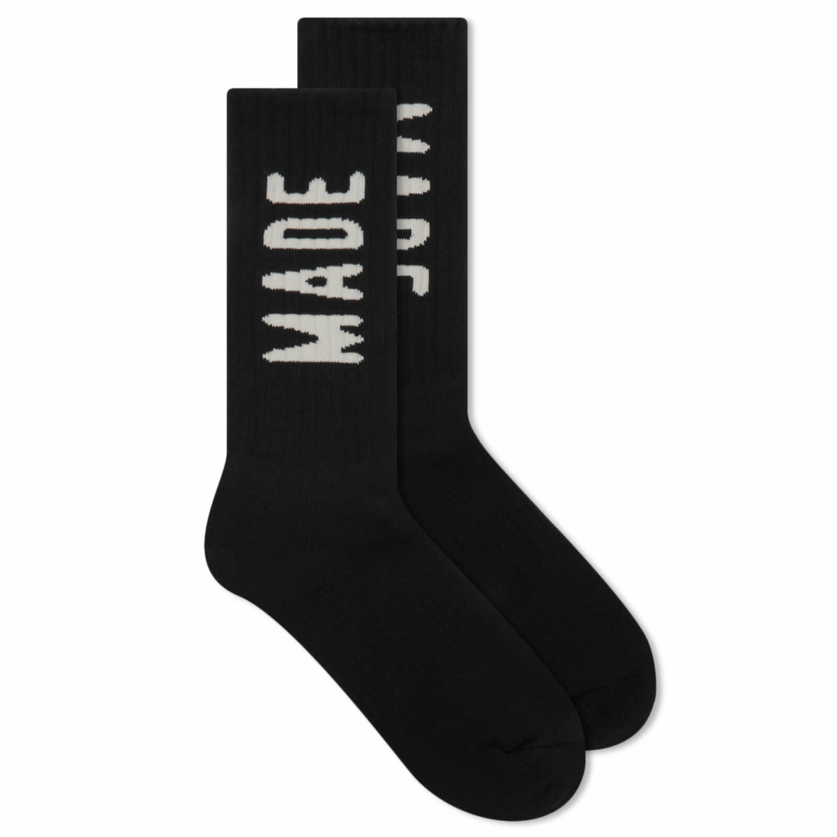 Human Made - Logo-Embroidered Ribbed Cotton-Blend Socks - Gray