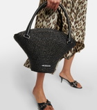 Balenciaga Beach Bag Medium raffia tote bag