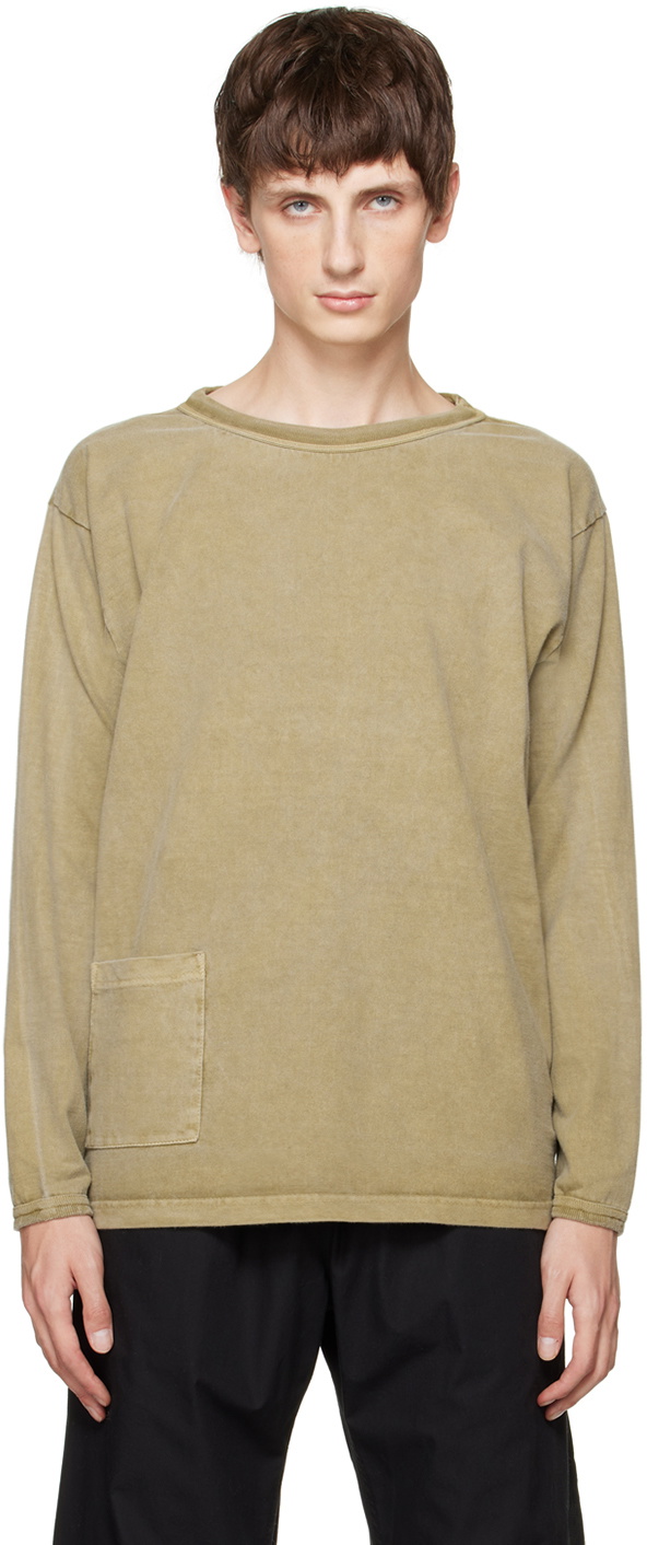 XENIA TELUNTS Khaki Koshtan Long Sleeve T-Shirt