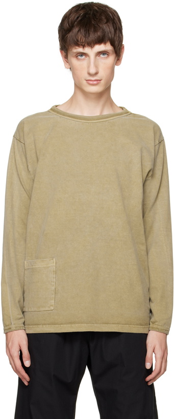 Photo: XENIA TELUNTS Khaki Koshtan Long Sleeve T-Shirt