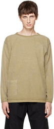 XENIA TELUNTS Khaki Koshtan Long Sleeve T-Shirt