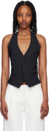 Coperni Navy Pinstripe Vest