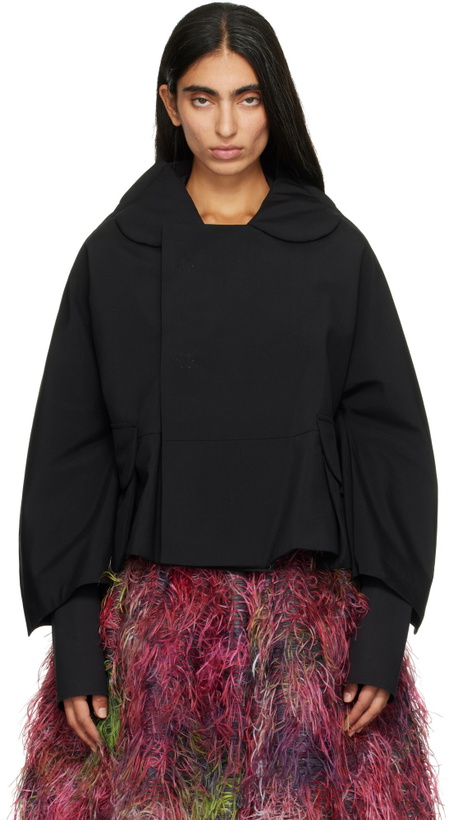 Photo: Comme des Garçons Comme des Garçons Black Wool Tropical Jacket