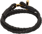 TOM FORD Braided Leather T Bracelet