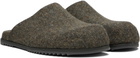 Rick Owens Gray Concordians Granola Mule Loafers
