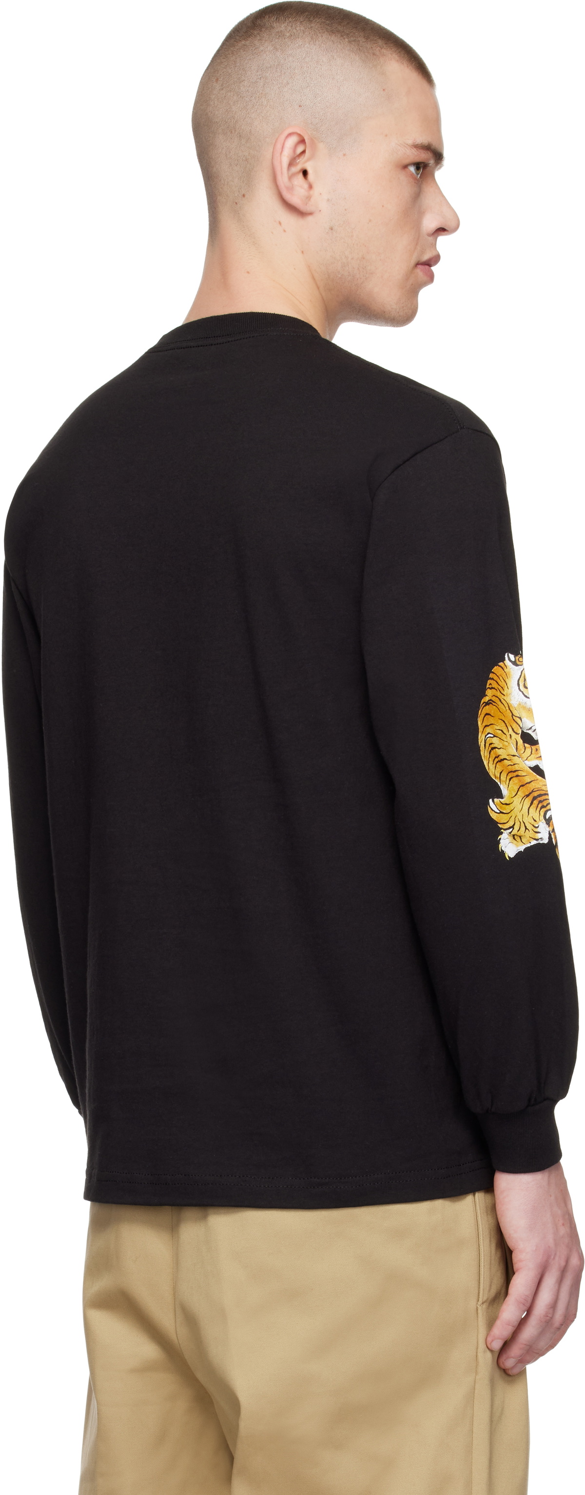 WACKO MARIA Black Crewneck Long Sleeve T-shirt Wacko Maria