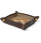 RRL - Embossed Leather Tray - Brown