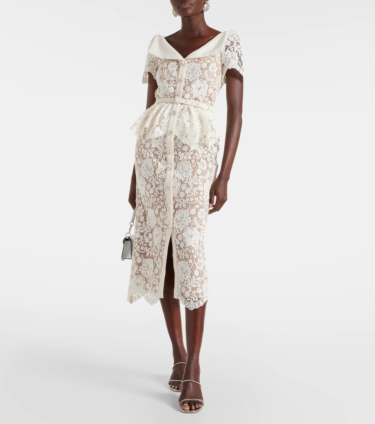 Self-Portrait Lace midi dress Self-Portrait