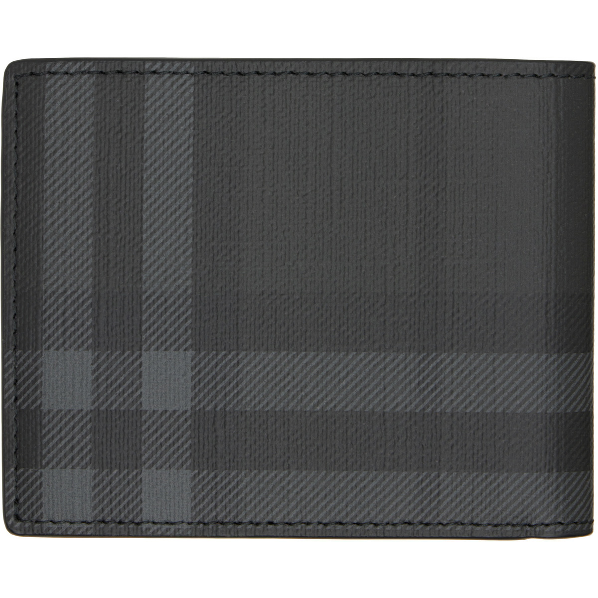 Burberry Gray City Check Slim Bifold Wallet