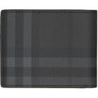 Burberry Gray City Check Slim Bifold Wallet