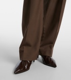 Khaite Somera pleated virgin wool straight pants