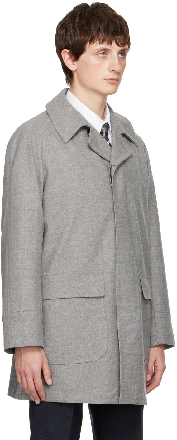 Ring Jacket Gray Driving Coat