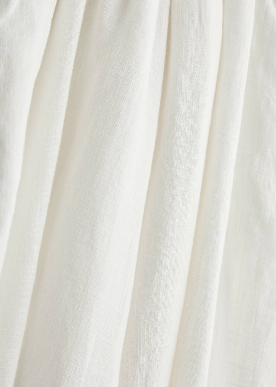 Free People Drifting Dreams Linen-blend Jumpsuit White XS (UK 4-6 / XS)