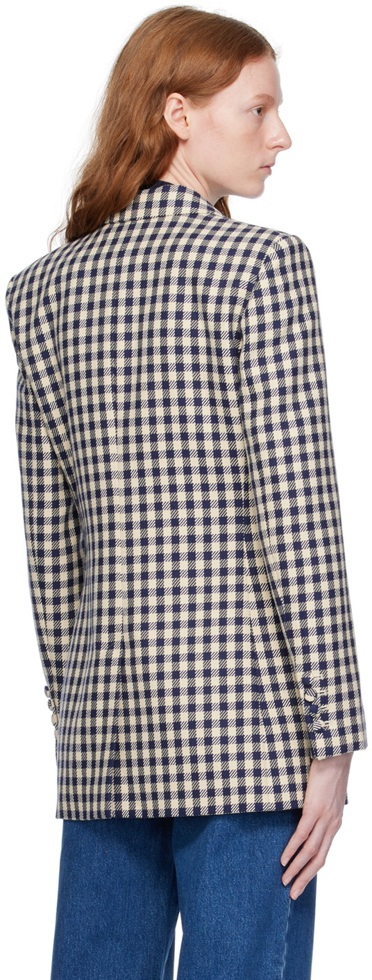 AMI Alexandre Mattiussi Navy Vented Blazer