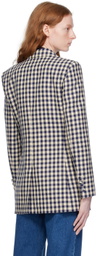 AMI Alexandre Mattiussi Navy Vented Blazer