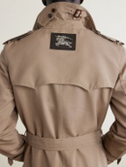 Burberry - Foxfield Silk and Cotton-Blend Faille Trench Coat - Neutrals