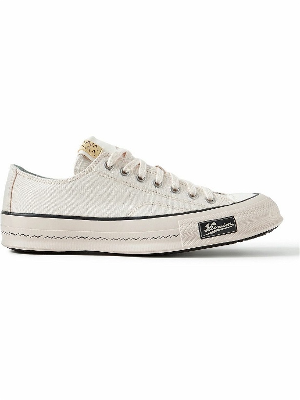 Photo: Visvim - Skagway Leather-Trimmed Canvas Sneakers - White