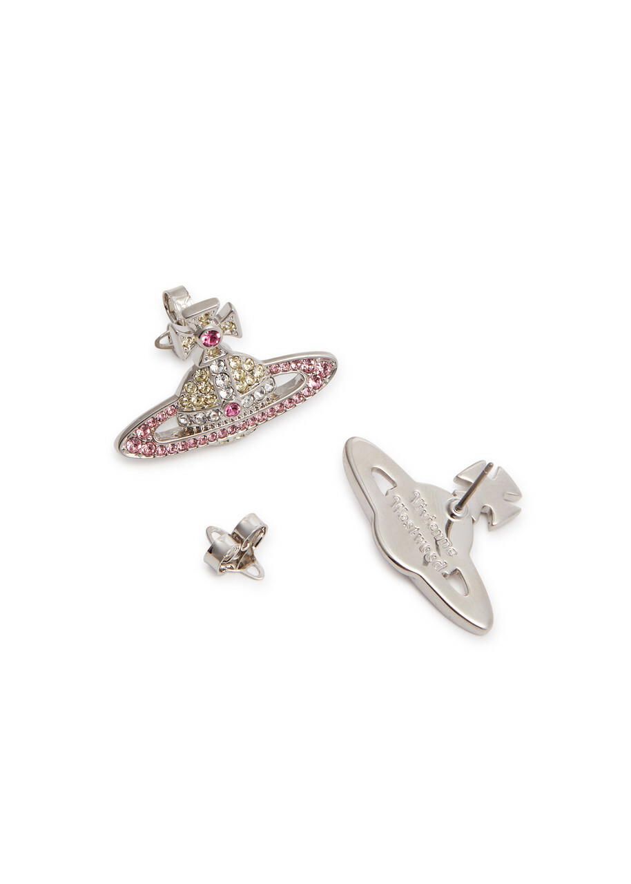 Vivienne Westwood Kika Crystal-embellished orb Stud Earrings - Pink - One Size