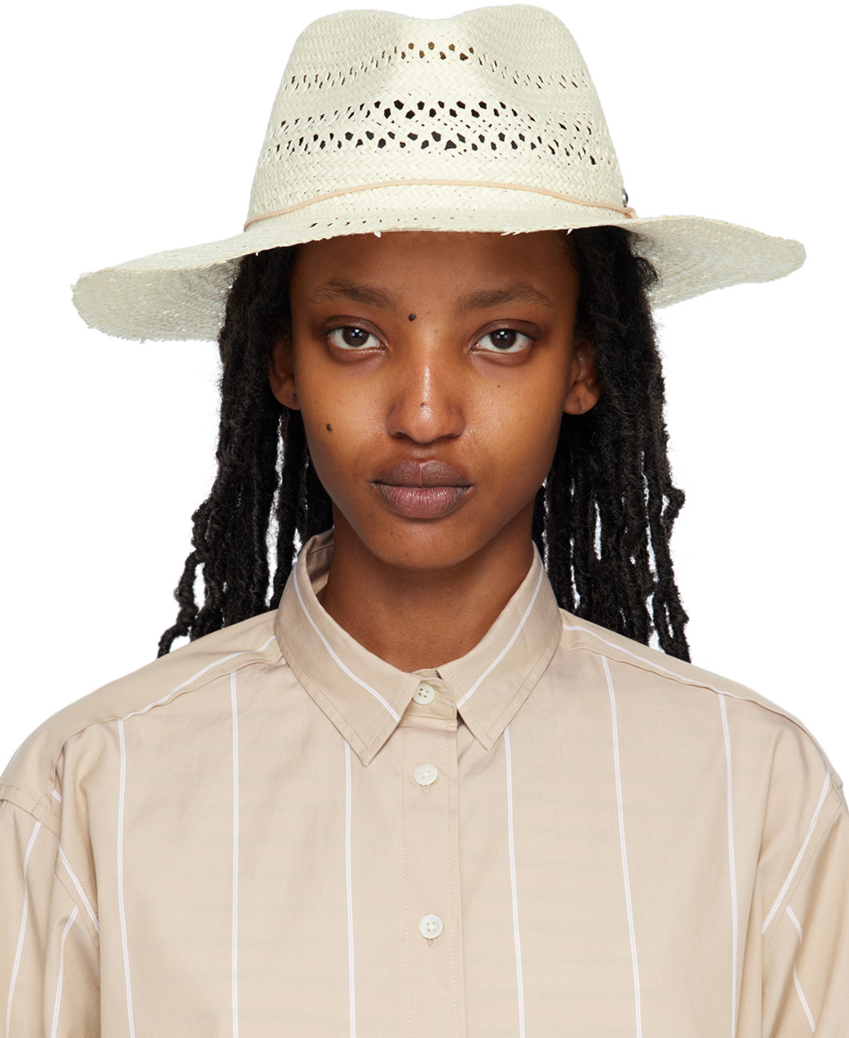 rag & bone Off-White Elle Perf Fedora Rag and Bone